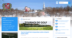 Desktop Screenshot of municipalite.sainte-claire.qc.ca